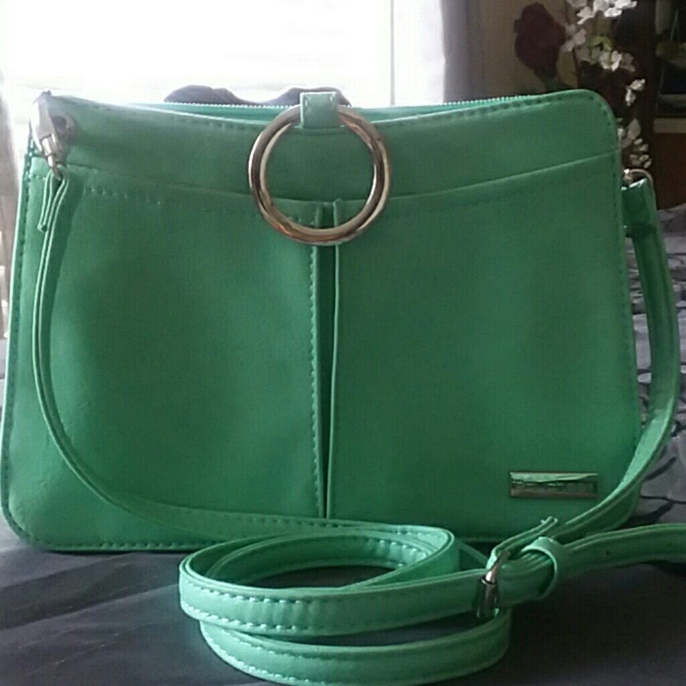 Teal crossbody by Pouchee